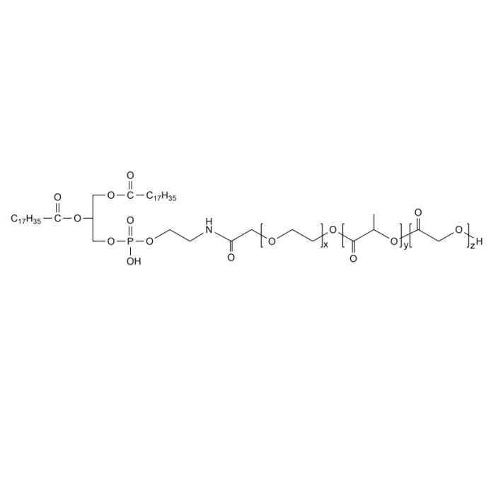 DSPE-PEG-PLGA,二硬脂酰磷脂酰乙醇胺-聚乙二醇-聚乳酸-羟基乙酸共聚物