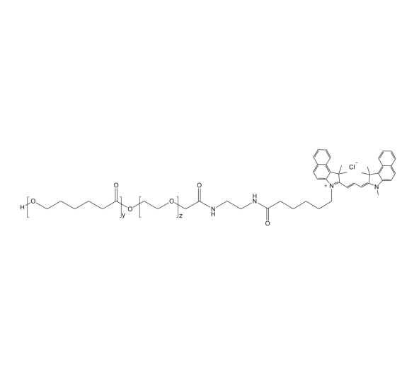 聚乳酸PEG花菁染料CY3.5 PCL-PEG-Cyanine3.5 聚乳酸-聚乙二醇-CY3.5荧光特性