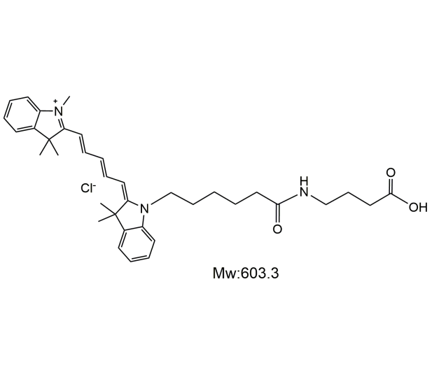Cy5-Aminobutyric acid,五甲川花菁染料-氨基丁酸