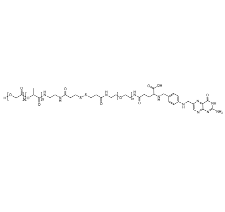 PLGA-SS-PEG-folvite 聚(D,L-丙交酯-co-乙交酯)-二硫键-聚乙二醇-叶酸 产品特性