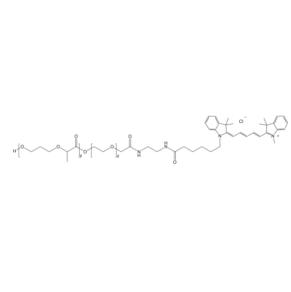 PCL-PEG-CY5 聚乳酸-聚乙二醇-五甲川花菁染料 PCL-PEG-Cyanine5的制备过程