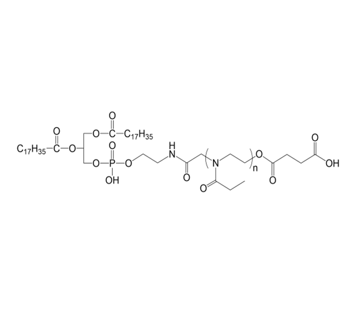 DSPE-PEOz-COOH,二硬脂酰基磷脂酰乙醇胺-聚(2-乙基-2-噁唑啉)-羧基