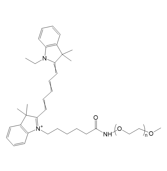 cy5-mPEG,五甲川花菁染料-甲氧基聚乙二醇