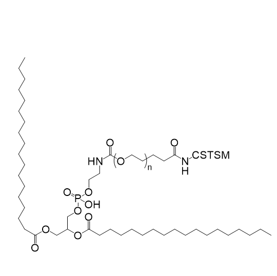 DSPE-PEG-CSTSM,二硬脂酰基磷脂酰乙醇胺-聚乙二醇-CSTSM肽