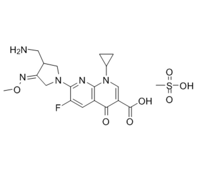 甲磺酸吉米沙星结构式