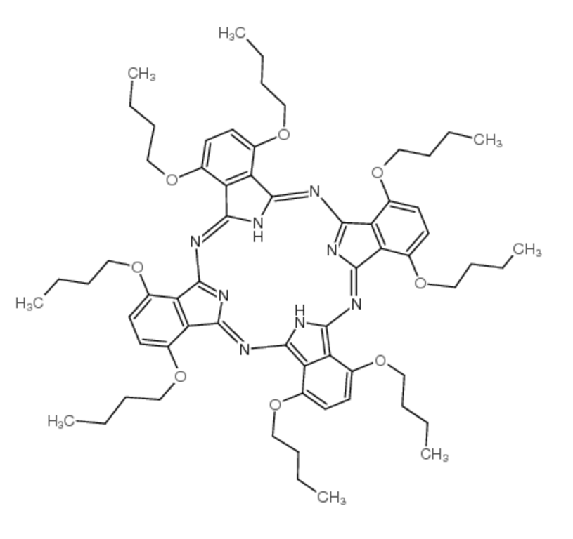 八丁氧基磷酞菁结构式