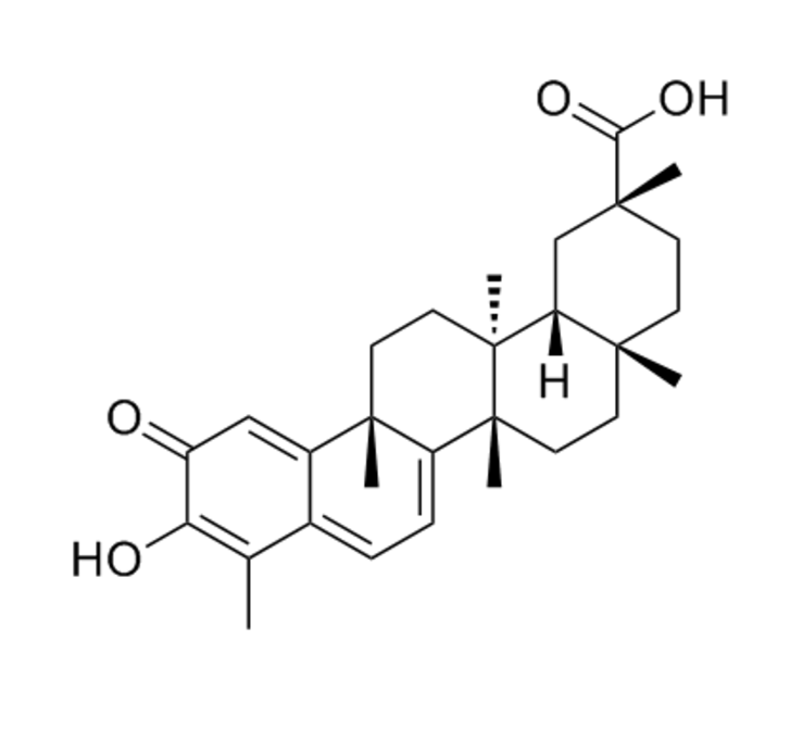 雷公藤红素结构式