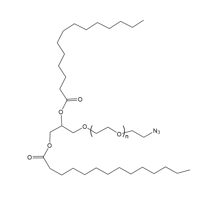 DMG-PEG-N3,1,2-二肉豆蔻酸甘油酯-聚乙二醇-叠氮