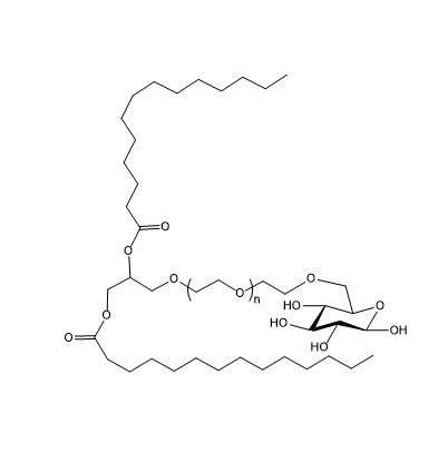 DMG-PEG-glucose,1,2-二肉豆蔻酸甘油酯-聚乙二醇-葡萄糖