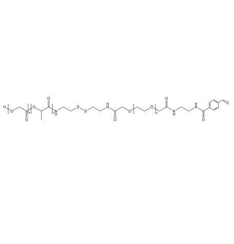 PLGA-SS-PEG-CHO,聚乳酸-羟基乙酸共聚物-双硫键-聚乙二醇-醛基