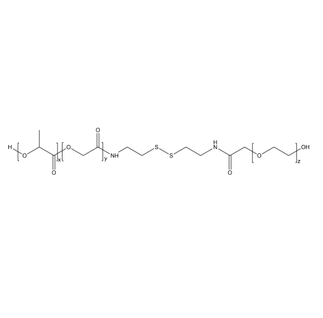 PLGA-SS-PEG-OH,聚乳酸-羟基乙酸共聚物-双硫键-聚乙二醇-羟基