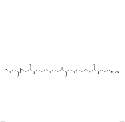 PLGA-SS-PEG-N3,聚乳酸-羟基乙酸共聚物-双硫键-聚乙二醇-叠氮