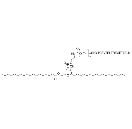 DSPE-PEG-GNYTCEVTELTREGETIIELK,二硬脂酰基磷脂酰乙醇胺-聚乙二醇-GNYTCEVTELTREGETIIELK