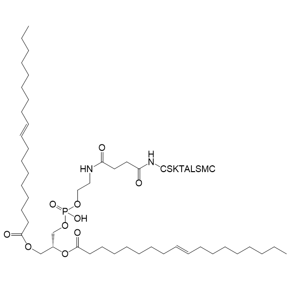 DOPE-CSKTALSMC,1,2-二油酰基-sn-甘油-3-磷酸乙醇胺-CSKTALSMC肽