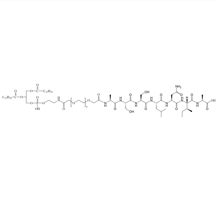 DSPE-PEG-MTP,二硬脂酰基磷脂酰乙醇胺-聚乙二醇-MTP靶向肽