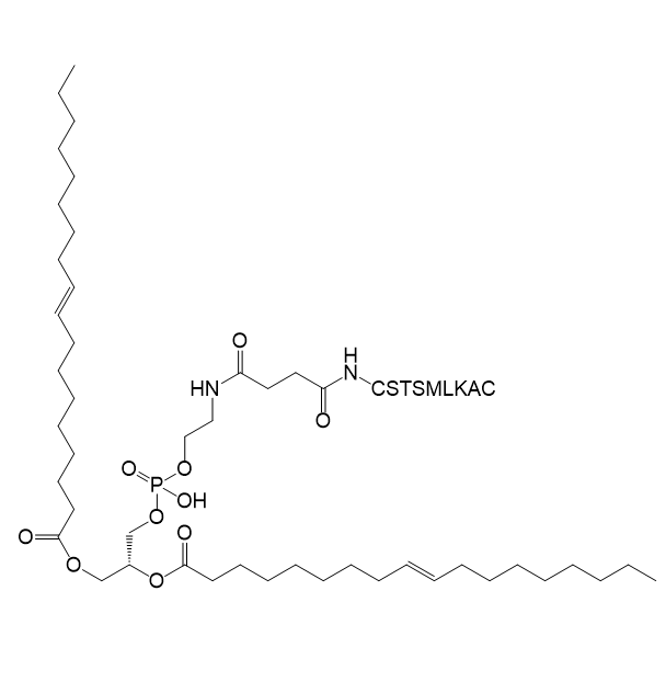 DOPE-CSTSMLKAC,1,2-二油酰-SN-甘油-3-磷酰乙醇胺-连接-CSTSMLKAC 肽