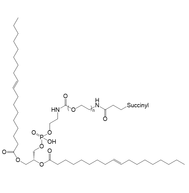 DOPE-PEG-Succinyl,1,2-二油酰基-sn-甘油-3-磷酸乙醇胺-聚乙二醇-琥珀酰基