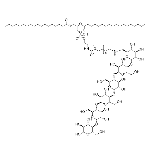 DSPE-PEG-Maltohexaose,二硬脂酰基磷脂酰乙醇胺-聚乙二醇-麦芽六糖
