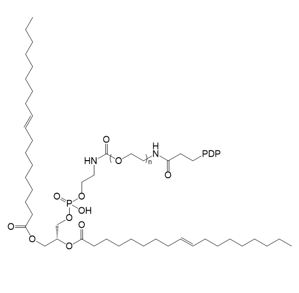 DOPE-PEG-PDP,1,2-二油酰基-sn-甘油-3-磷酸乙醇胺-聚乙二醇-吡啶二硫代丙酸酯