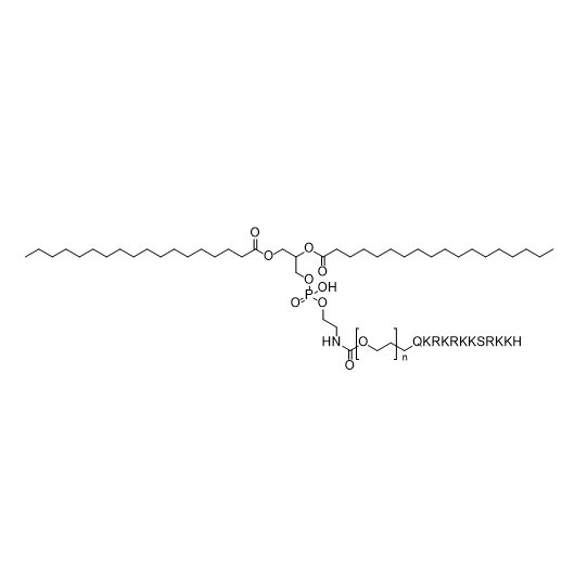 DSPE-PEG-QKRKRKKSRKKH,二硬脂酰基磷脂酰乙醇胺-聚乙二醇-多肽QKRKRKKSRKKH