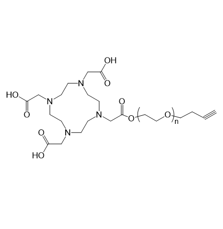 DOTA-PEG-Alkyne,1,4,7,10-四氮杂环十二烷-1,4,7,10-四乙酸-聚乙二醇-炔基