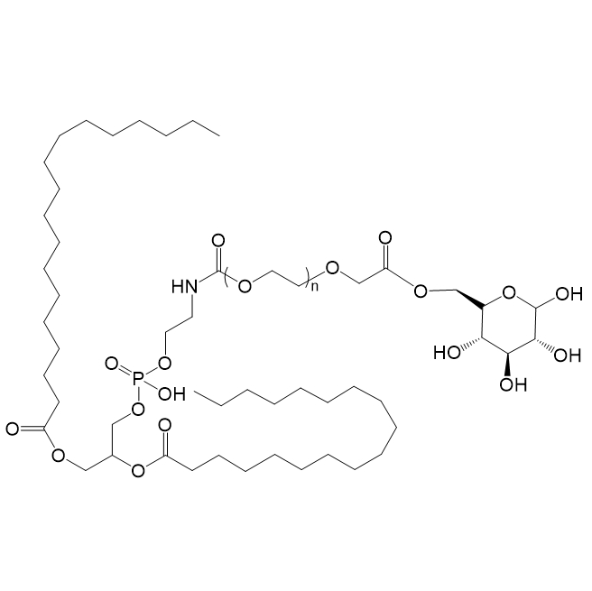 DSPE-PEG-Glucose结构式