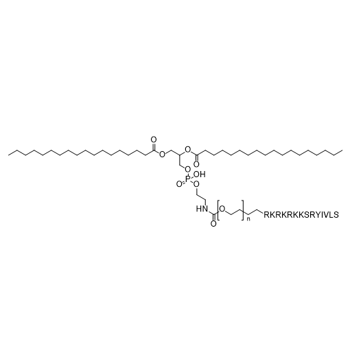DSPE-PEG-RKRKRKKSRYIVLS,二硬脂酰基磷脂酰乙醇胺-聚乙二醇-RKRKRKKSRYIVLS多肽