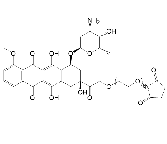 DOX-PEG6-NHS,阿霉素-六聚乙二醇-N-羟基琥珀酰亚胺酯