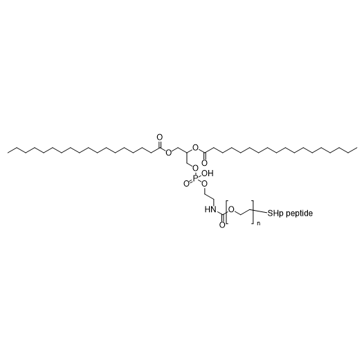 DSPE-PEG-SHp,二硬脂酰磷脂酰乙醇胺-聚乙二醇-靶向肽SHp