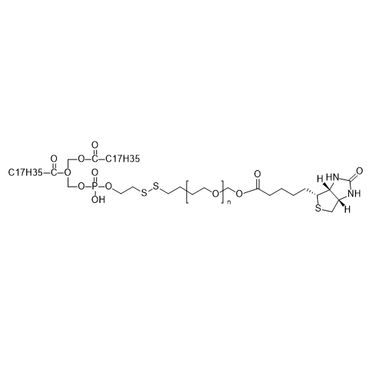 DSPE-SS-PEG-Biotin,二硬脂酰基磷脂酰乙醇胺-双硫键-聚乙二醇-生物素