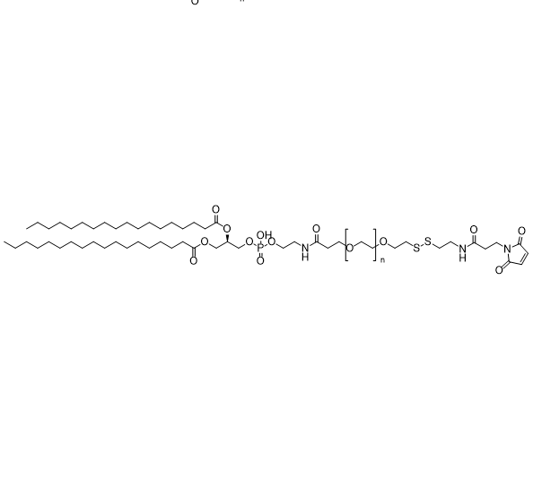 DSPE-PEG-SS-MAL,二硬脂酰基磷脂酰乙醇胺-聚乙二醇-双硫键-马来酰亚胺