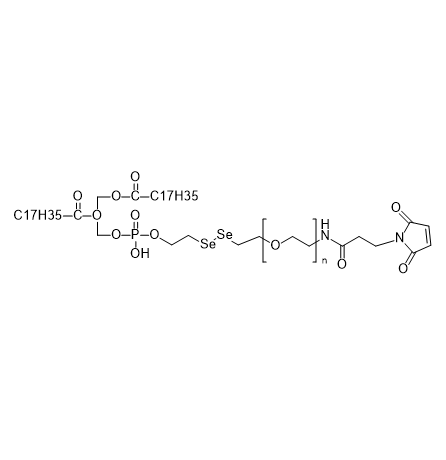 DSPE-SeSe-PEG-MAL,二硬脂酰基磷脂酰乙醇胺-双硒键-聚乙二醇-马来酰亚胺