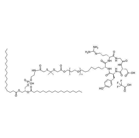 DSPE-TK-PEG-c(RGDyk),二硬脂酰基磷脂酰乙醇胺-酮缩硫醇-聚乙二醇-c (RGDyk)环肽