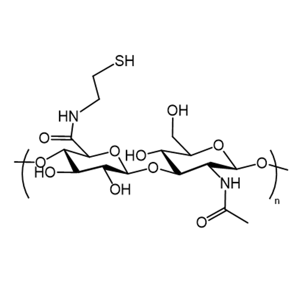 巯基化透明质酸（分子量 90K）  HA-SH MW:90K的化学组成与结构