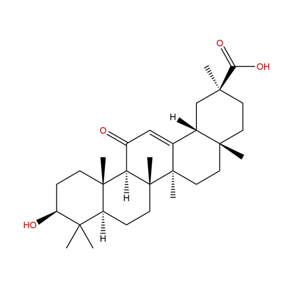 甘草次酸结构式