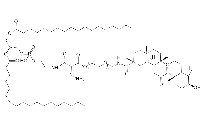 DSPE-hyd-PEG-GA,二硬脂酰基磷脂酰乙醇胺-腙键-聚乙二醇-甘草次酸