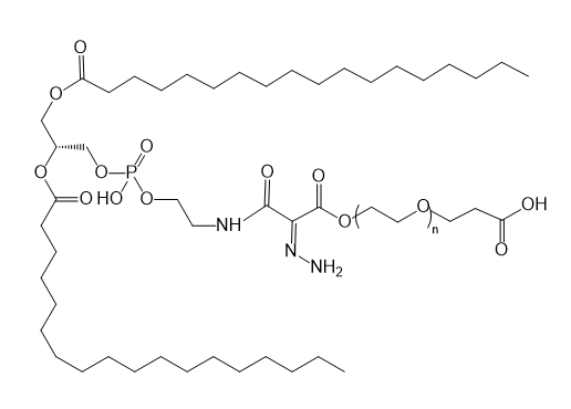 DSPE-Hyd-PEG-COOH,二硬脂酰基磷脂酰乙醇胺-腙键-聚乙二醇-羧基