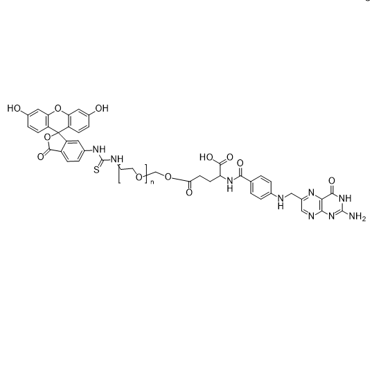 FITC-PEG-FA,异硫氰酸荧光素-聚乙二醇-叶酸
