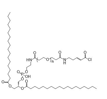 DSPE-PEG-acryloyl chloride,二硬脂酰基磷脂酰乙醇胺-聚乙二醇-丙烯酰氯