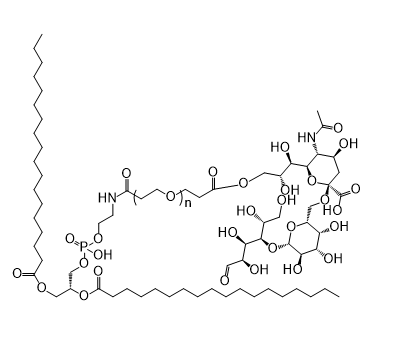 DSPE-PEG-6-Salivary lactose,二硬脂酰基磷脂酰乙醇胺-聚乙二醇-6-唾液乳糖