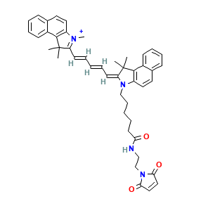 Cy5.5-maleimide  CAS：1593644-50-8的结构解析  