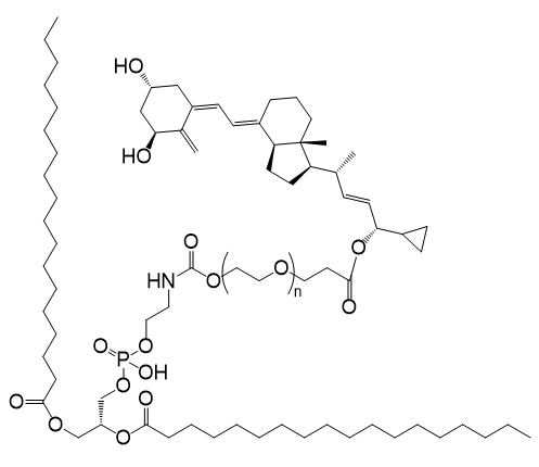 DSPE-PEG-Calcipotriol,二硬脂酰基磷脂酰乙醇胺-聚乙二醇-卡泊三醇