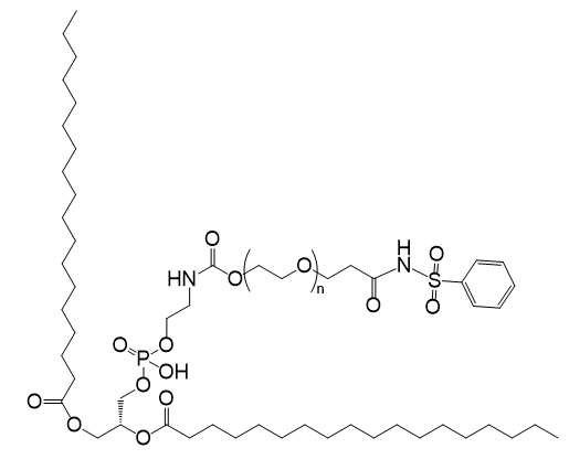 DSPE-PEG-BOS,二硬脂酰基磷脂酰乙醇胺-聚乙二醇-苯磺酰胺