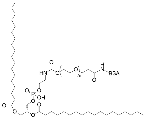 DSPE-PEG-BSA,二硬脂酰基磷脂酰乙醇胺-聚乙二醇-牛血清白蛋白
