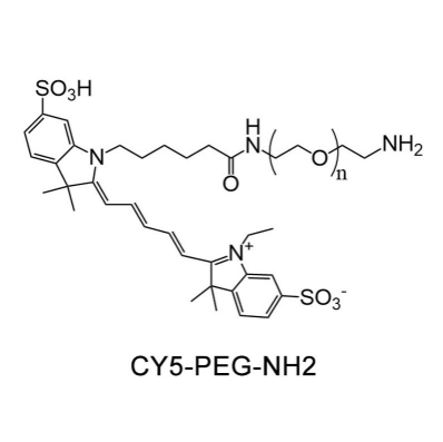 花青素 Cy5-聚乙二醇-氨基的部分物理与化学性质 