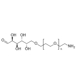 Galactose-PEG-NH₂结构式