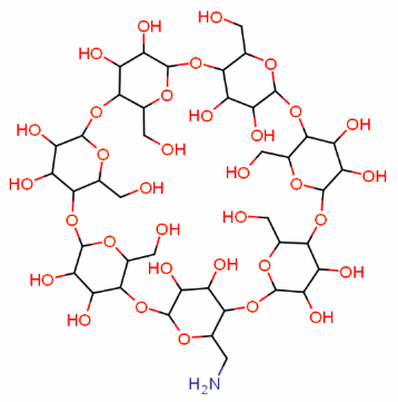 单 (6-氨基-6-去氧)-β- 环糊精的结构式分析