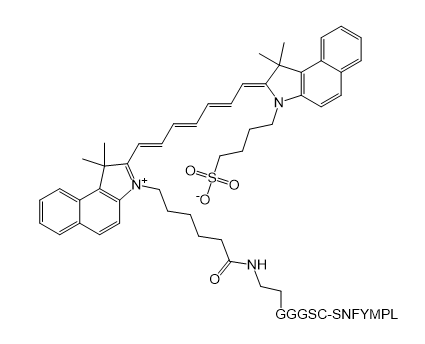 ICG-GGGSC-SNFYMPL,吲哚菁绿-GGGSC-SNFYMPL肽