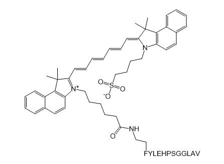 ICG-FYLEHPSGGLAV,吲哚菁绿-FYLEHPSGGLAV肽