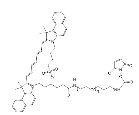 ICG-PEG-MAL,吲哚菁绿-聚乙二醇-马来酰亚胺